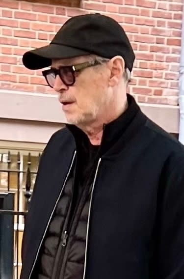 Steve Buscemi is seen for the First time with a bruised left black eye. BrosNYC / BACKGRID