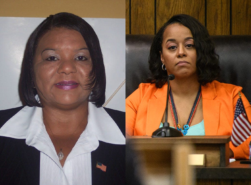 Spring Lake mayoral candidates: Fredricka Sutherland, left, and Kia Anthony. Mayor Anthony netted 61.13% of votes in Tuesday's general election to win a second term, according to unofficial results.