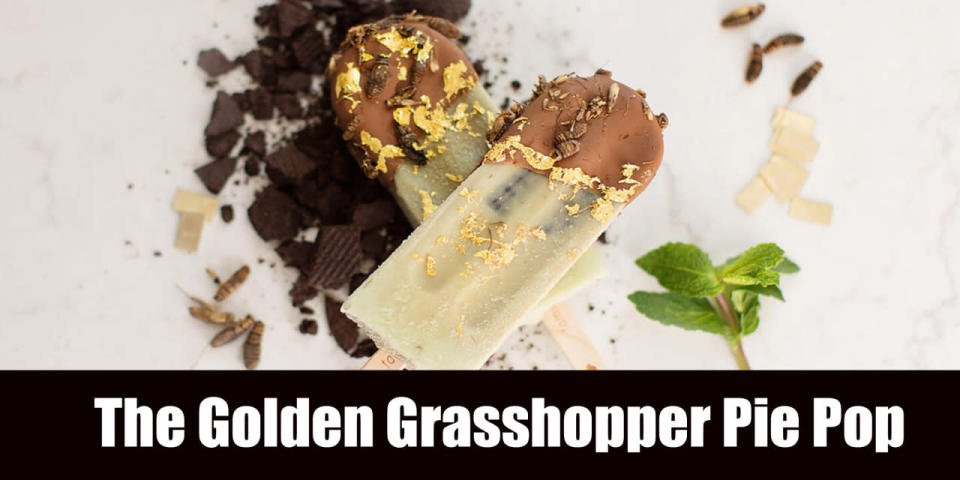 The Golden Grasshopper Pie Pop by Family Freeze