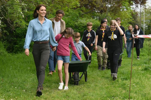 DANIEL LEAL/POOL/AFP via Getty Images Kate Middleton with Princess Charlotte and Prince Louis in May 2023