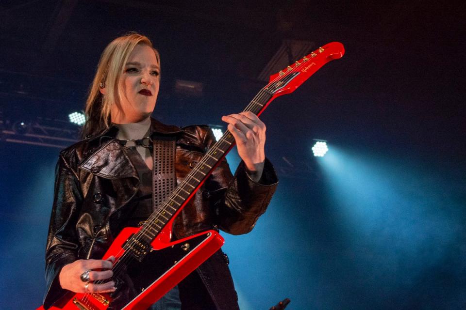 Lzzy Hale commanded attention with her singing and guitar playing Tuesday at Stage AE.