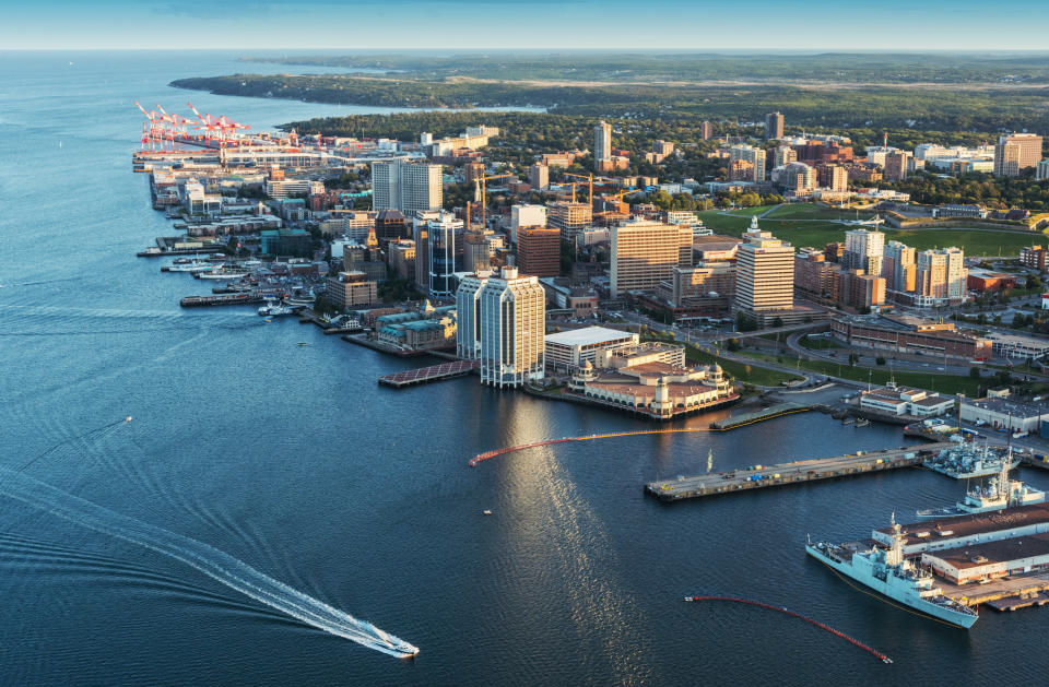 The waterfront in Halifax.