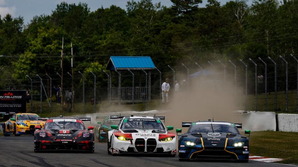 9 pfaff motorsports, porsche 911 gt3 r 992, gtd pro klaus bachler, patrick pilet, 1 paul miller racing, bmw m4 gt3, gtd bryan sellers, madison snow, 27 heart of racing team, aston martin vantage gt3, gtd roman de angelis, marco sorensen