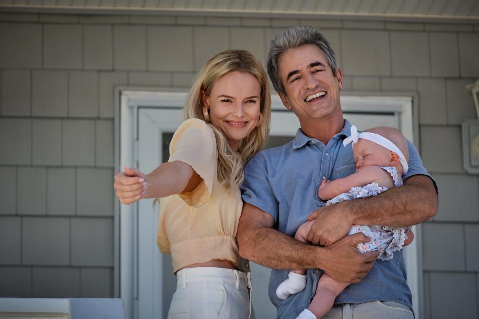 Kate Bosworth as Heidi, Dermot Mulroney as Robert in the Netflix teen drama "Along For the Ride."