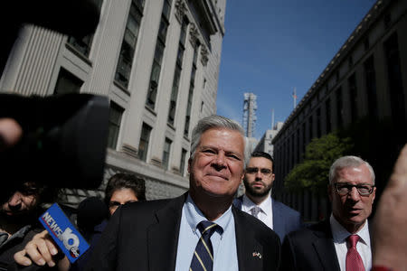 Former New York state Senate Majority Leader Dean Skelos arrives at the Manhattan federal court house in New York City, U.S. May 12, 2016. REUTERS/Brendan McDermid