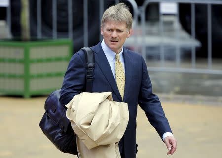 Kremlin spokesman Dmitry Peskov arrives for the opening of the Army-2015 International Military-Technical Forum in Kubinka, outside Moscow, Russia, June 16, 2015. REUTERS/Maxim Shemetov