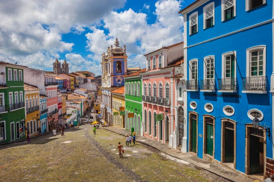 Colorful street in Brazil