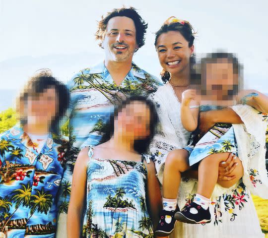 <p>Courtesy Nicole Shanahan</p> “We were bonded,” says Nicole Shanahan (in Hawaii with Brin, Echo and his other kids in April 2021).