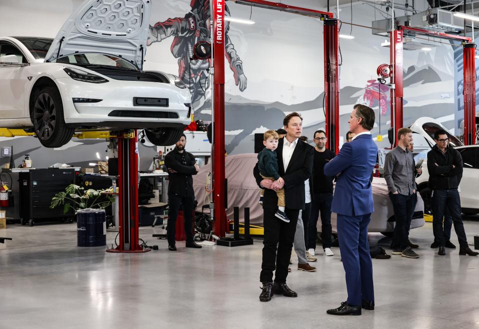 Tesla CEO Elon Musk and California Governor Gavin Newsom announced that Austin-based Telsa would be expanding in California with a new Palo Alto engineering and AI headquarters. The company's main headquarters will remain in Central Texas.