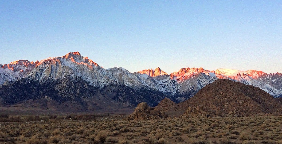  A pilot from France died while hiking California’s Mount Whitney (pictured)  (The Associated Press)