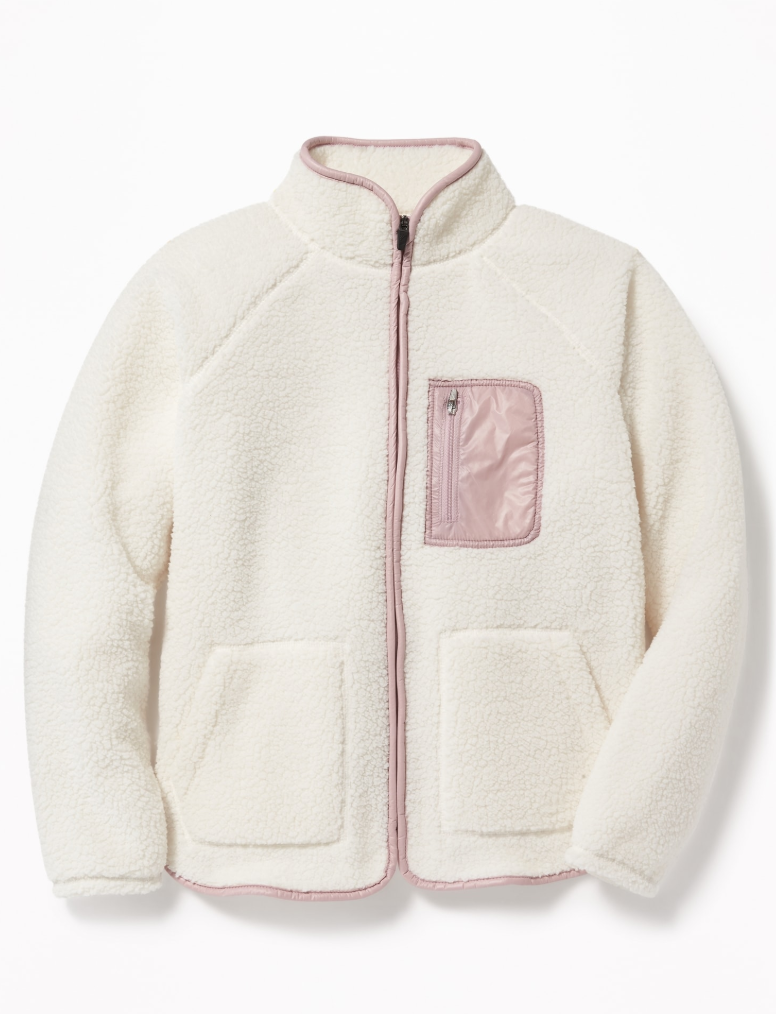 Old Navy Go-Warm Sherpa Zip Jacket for Girls