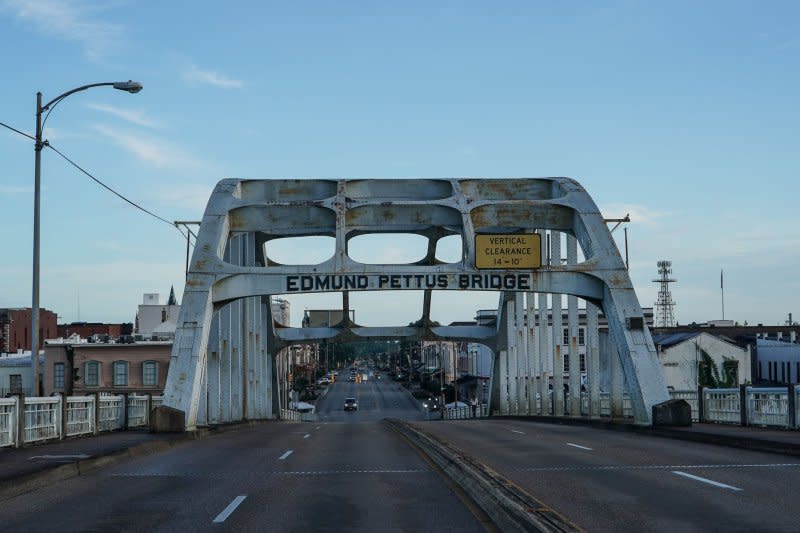 On March 7, 1965, civil rights marchers on the Edmund Pettus Bridge in Selma, Ala., were turned back by police in what came to be known as Bloody Sunday. File Photo by Jemal Countess/UPI