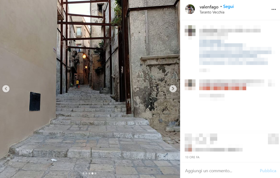 Città vecchia Taranto (foto Instagram)