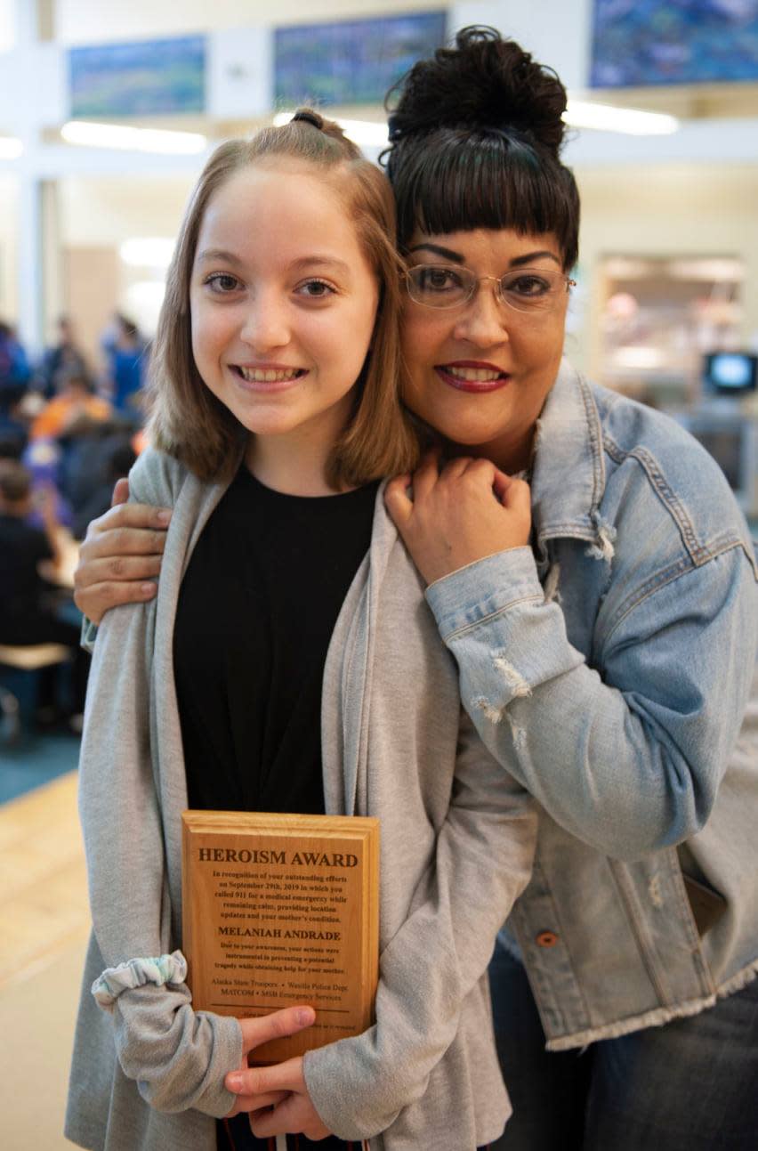 A tween from Alaska parked a moving car when her mom had a seizure while driving. (Photo: Facebook/Alaska State Troopers)