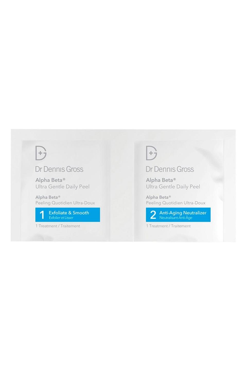 7) Dr. Dennis Gross Alpha Beta Ultra Gentle Daily Peel for Sensitive Skin