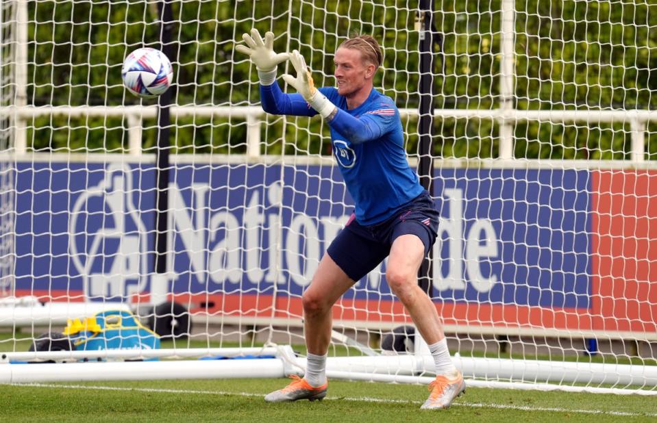 Jordan Pickford is expected to be England’s number one in Qatar (nick Potts/PA) (PA Wire)