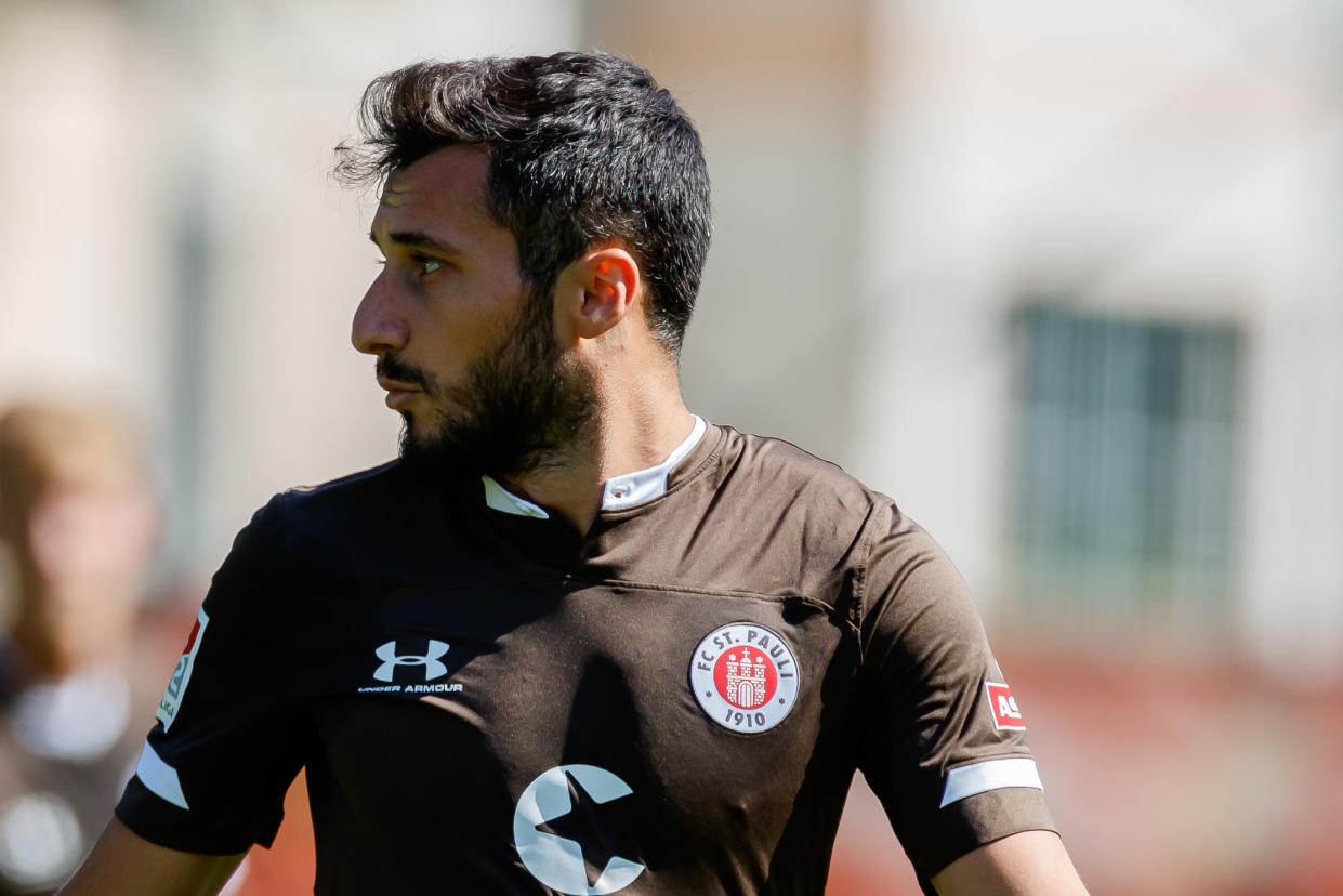 St. Pauli released Cenk Sahin after a post in support of Turkey's invasion of Syria. (Photo by TF-Images/Getty Images)