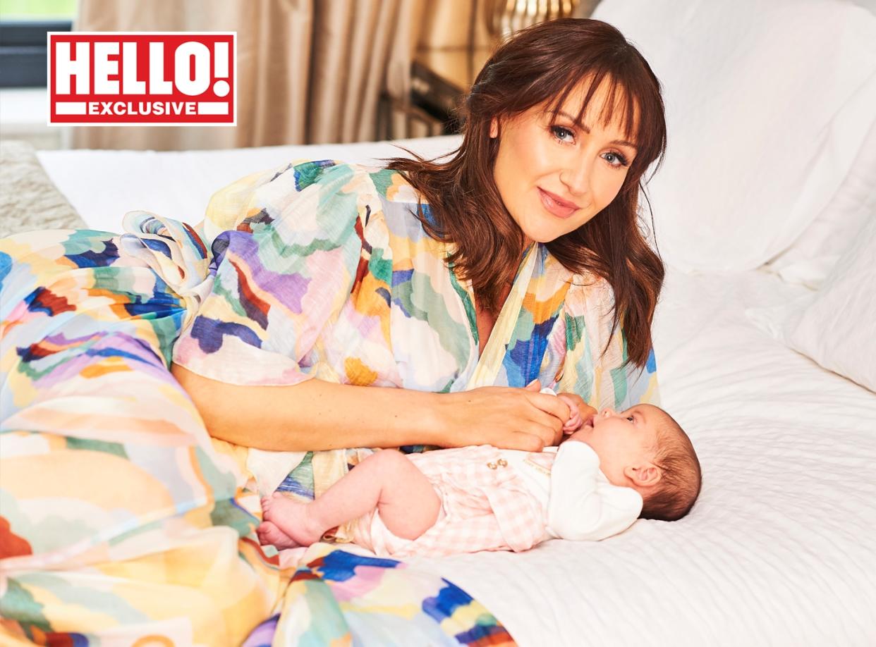 Tyldesley has shared the first image of her baby girl as part of a family photoshoot (Hello! magazine/PA)