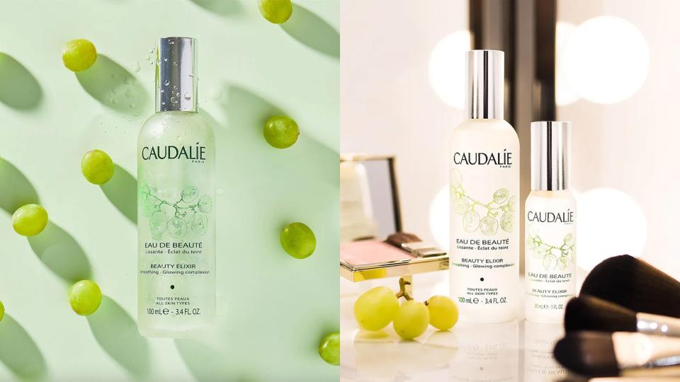 Set your makekup using the Caudalie Beauty Elixir Face Mist.