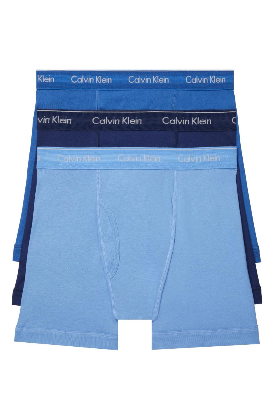 <p><strong>Calvin Klein</strong></p><p>nordstrom.com</p><p><strong>$36.12</strong></p><p><a href="https://go.redirectingat.com?id=74968X1596630&url=https%3A%2F%2Fwww.nordstrom.com%2Fs%2Fcalvin-klein-3-pack-boxer-briefs%2F5925184&sref=https%3A%2F%2Fwww.cosmopolitan.com%2Fsex-love%2Fadvice%2Fg2306%2Fromantic-ideas%2F" rel="nofollow noopener" target="_blank" data-ylk="slk:Shop Now;elm:context_link;itc:0;sec:content-canvas" class="link ">Shop Now</a></p><p>He’ll feel so fresh and so clean with a new set of boxers in varying shades of blue.</p>