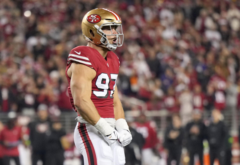 Nick Bosa #97 of the San Francisco 49ers. (Photo by Thearon W. Henderson/Getty Images)