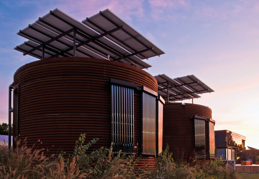 Silo House by Christopher Werner/Cornell University, exterior, 506 square feet (Photo: Chris Goodney )