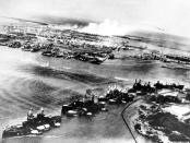 <p>This picture, taken by a Japanese photographer, shows how American ships are clustered together before the surprise Japanese aerial attack on Pear Harbor, HI., on Sunday morning, Dec. 7, 1941. Minutes later the full impact of the assault was felt and Pearl Harbor became a flaming target. (AP Photo) </p>