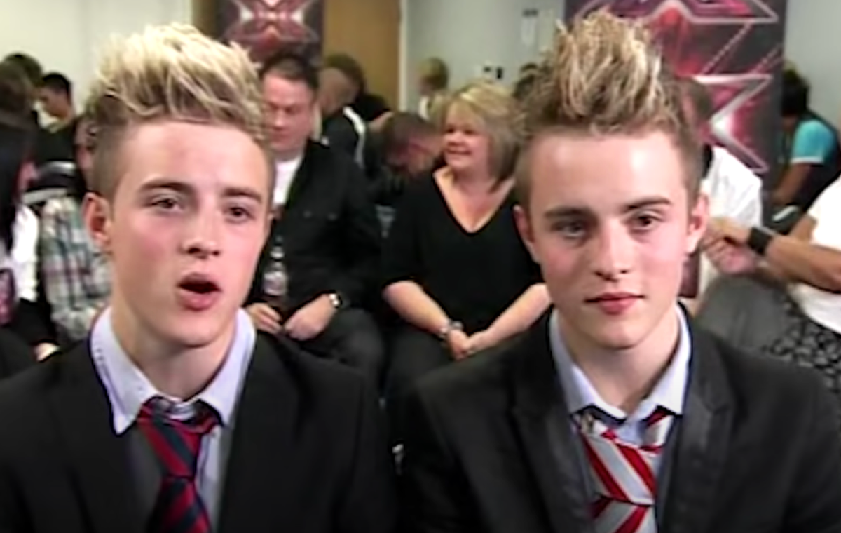Jedward at their ‘X Factor’ audition in 2009 (ITV)