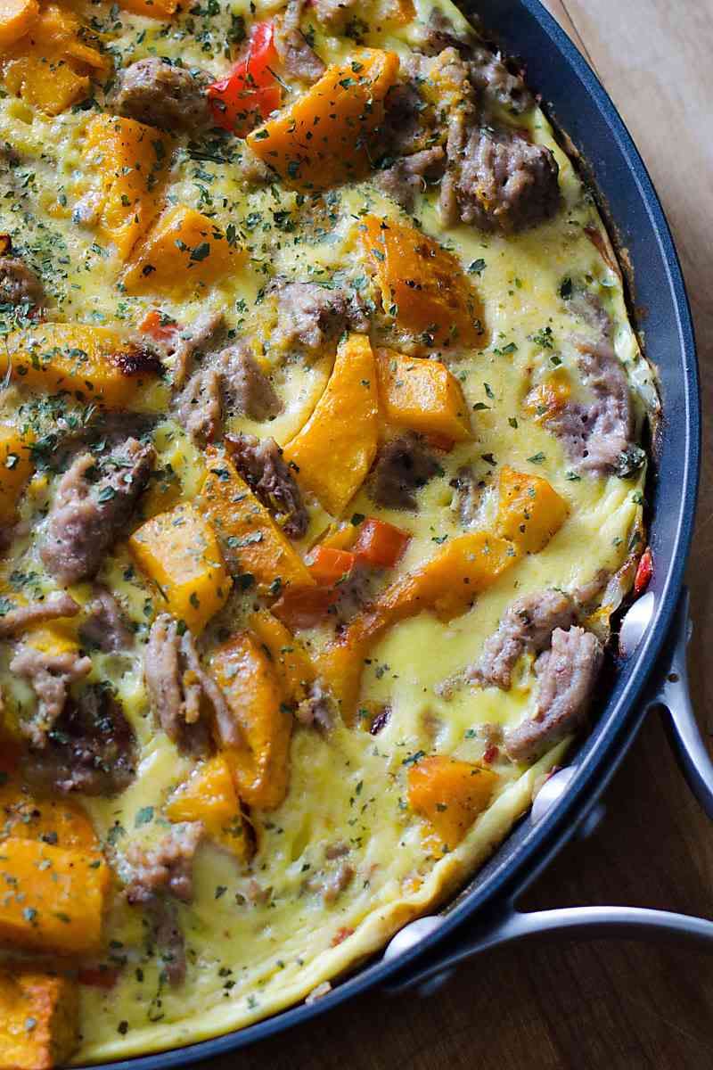 2) Sausage and Butternut Squash Frittata