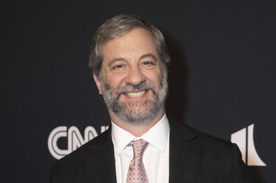 Judd Apatow arrives on the red carpet for the 24th Annual Mark Twain Prize for American Humor at the Kennedy Center for the Performing Arts on Sunday, March 19, 2023, in Washington. (AP Photo/Kevin Wolf)