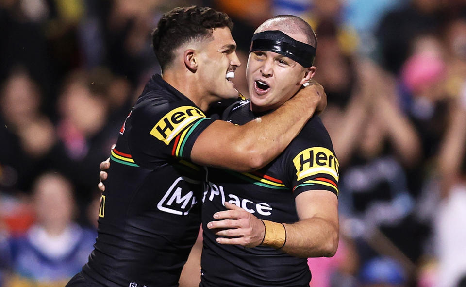 Dylan Edwards and Nathan Cleary.