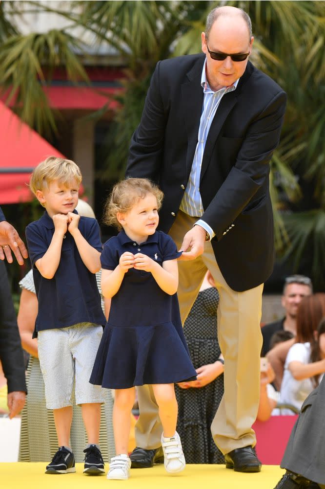 Prince Albert, Prince Jacques and Princess Gabriella | Pascal Le Segretain/Getty