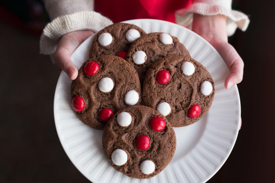 Holiday M&M Cookies