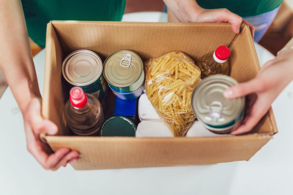 Donating to your local food bank is a great way to give back to your communityGetty Images/iStockphoto