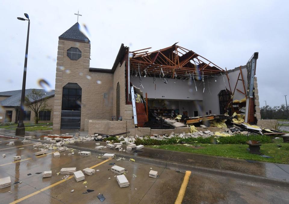 Destruction caused by Harvey in Texas