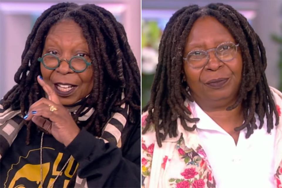 Whoopi Goldberg (with glasses) on 'The View'