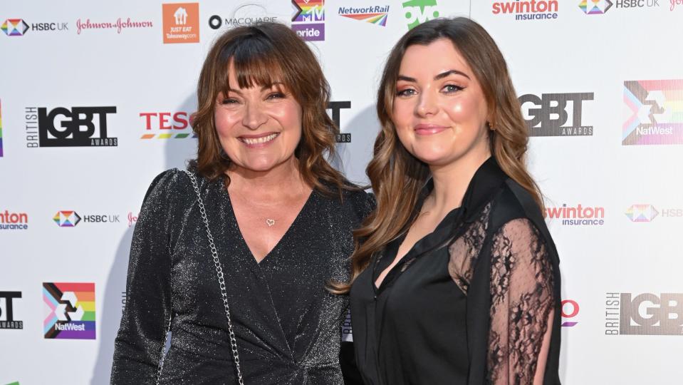 LONDON, ENGLAND - AUGUST 27: Lorraine Kelly and daughter Rosie Smith attend the British LGBT Awards 2021 at The Brewery on August 27, 2021 in London, England. (Photo by Karwai Tang/WireImage)