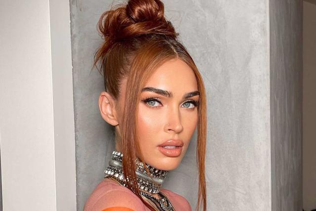 Megan Fox Turns Up the Heat in a Completely Sheer Dress That Matches Her  Fiery Red Hair