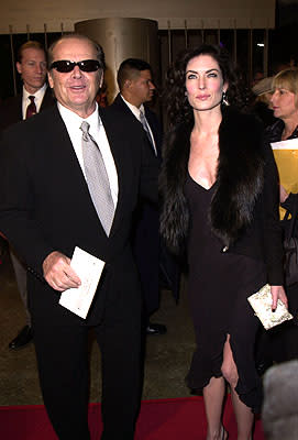 Jack Nicholson and Lara Flynn Boyle at the Los Angeles premiere of Warner Brothers' The Pledge