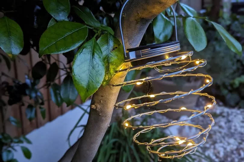 Solar Mini Spiral Lights from Aldi