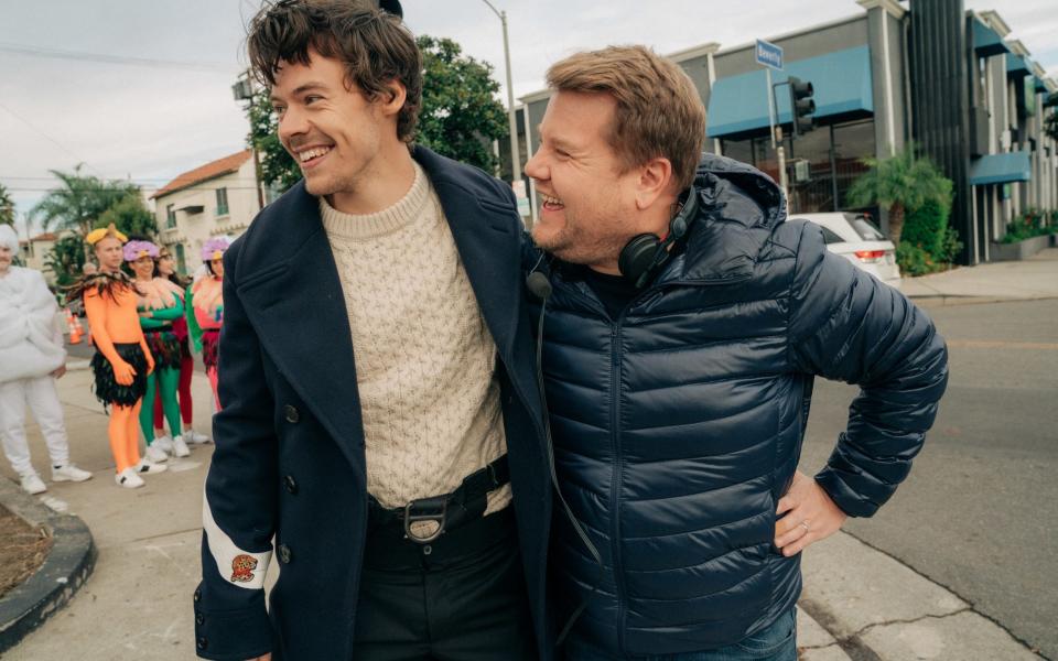 Harry Styles and James Corden - CBS