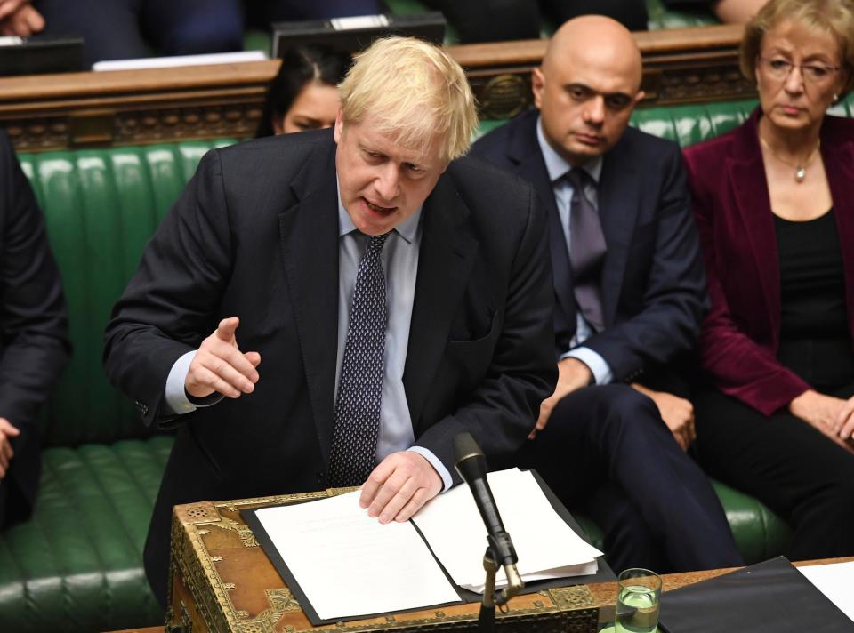 Boris Johnson said it was the time to "get this thing done": AP