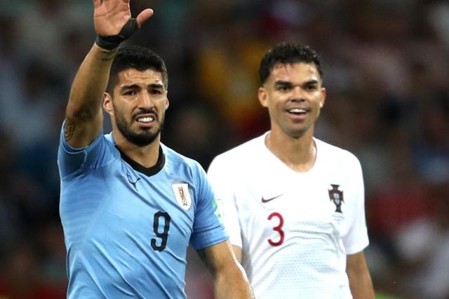 Luis Suarez of Uruguay reacts during a match between Uruguay and News  Photo - Getty Images