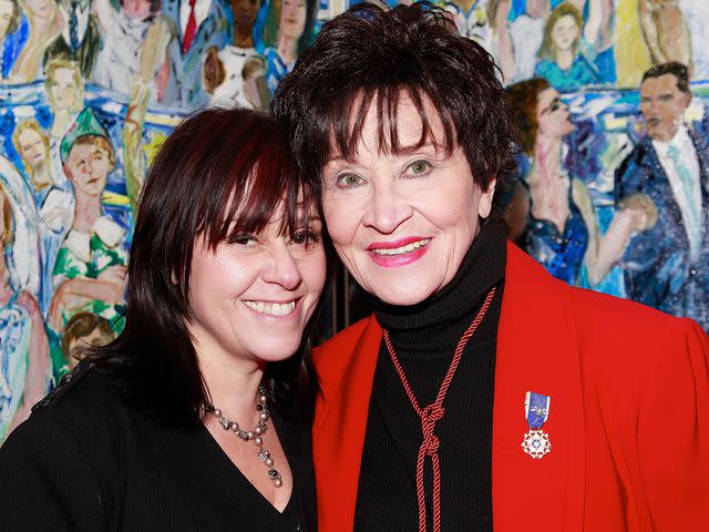 <p>Charles Eshelman/FilmMagic</p> Lisa Mordente and Chita Rivera attend the League of Professional Theatre Women awards on December 9, 2010 in New York City.