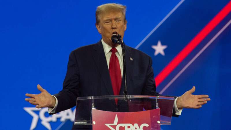 Donald Trump speaks at the Conservative Political Action Conference.