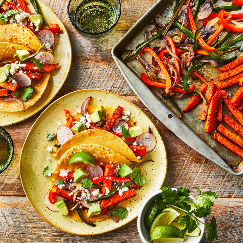 Sheet-Pan Sweet Potato Fajitas