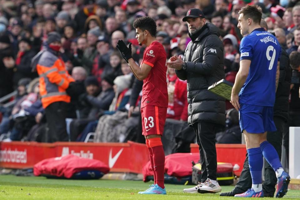 Liverpool’s Luis Diaz (left) played a part in the FA Cup win over Cardiff (Peter Byrne/PA) (PA Wire)