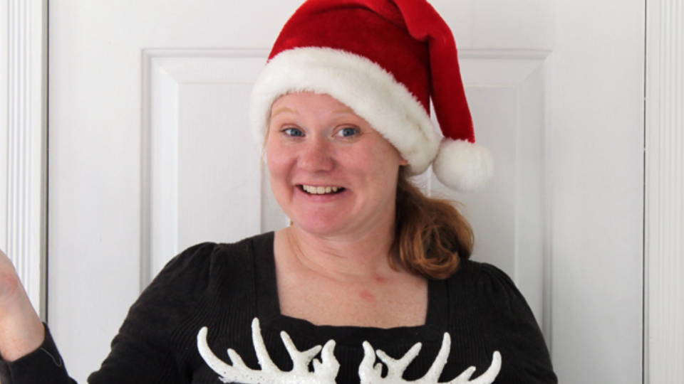 diy ugly christmas sweater ideas reindeer head