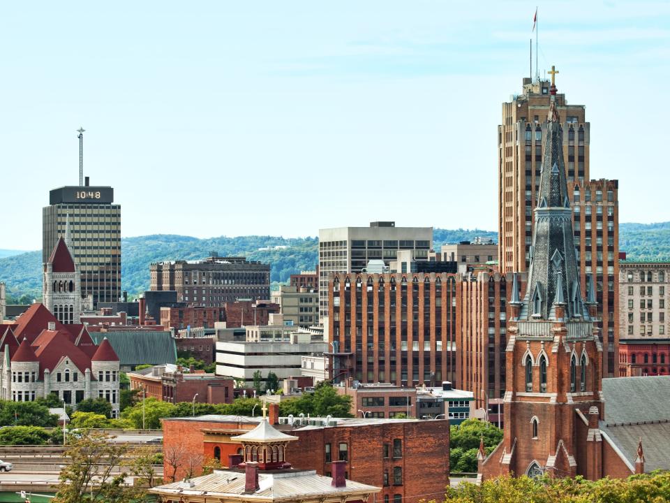 View of Syracuse, New York.