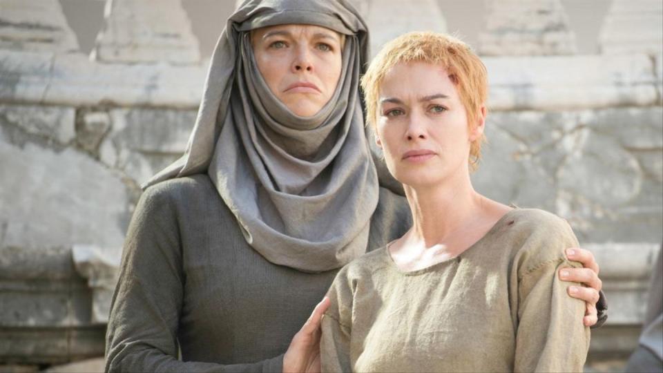 Septa Unella and Cersei Lannister in 'Game Of Thrones'. (HBO)